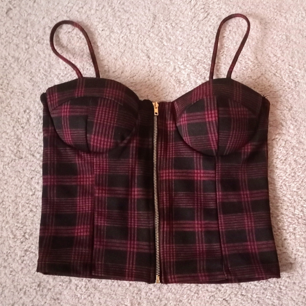 NWT Burgundy Corset | Liz and Sarah